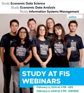 👉Would you like to know more about the study programmes at FIS?
Join the Study at FIS Webinars!

We will cover:
📍Study programmes, courses, and syllabi
📍Admission procedures
📍Living in Prague and cost of living
📍Visa process for the Czech Republic
📍Career prospects
👉 And you meet study coordinators and current students!

Upcoming webinars:

👉Economic Data Science (Bachelor programme): February 3, 3:00 PM CET
👉Information Systems Management (ISM) & Economic Data Analysis (EDA) (Master programmes): February 4, 3:00 PM CET

Don’t miss this opportunity to get your questions answered and connect with our team!

#fiswebinars #onlineopenday #askstudents #fisbachelor #fismasters #pragueuniversityofeconomicsandbusiness @fis_vse @vseinternationalstudents