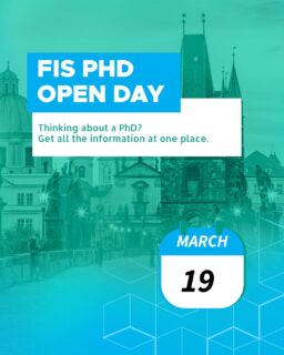 Are you considering a PhD at FIS VŠE?
👉Join the FIS PhD Open Day!

 
📆When? Thursday, March 19, 2026, 17:00-18:00

📍Where? NB 473 and online

👉Presenters: 

  Tereza Krajíčková – PHD Study Coordinator
  prof. Jakub Fischer – Vice-Dean for Research
  Current PhD students

 #phdopenday #researchpaper #doingresearch #appliedinformatics #statistics #econometrics
