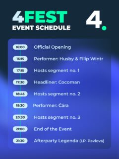 🎉4FEST🎉
 4FIS is turning 10 – celebrating its 10th anniversary! 
Don’t miss it!

📍 Koleje Jarov
📅 28. 4. 2026
🕓 From 16:00

#4fest  #4fis