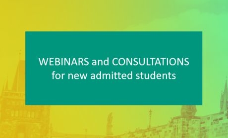 Webinars and consultations for new admitted students