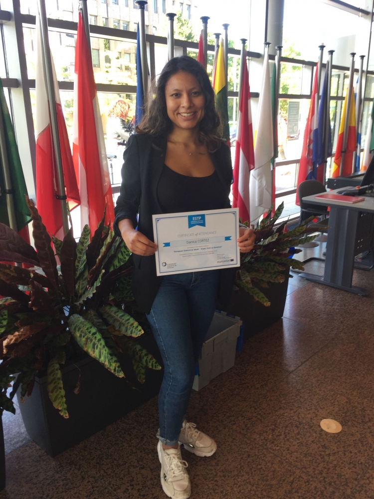 MOS student has visited the European Statistical Week in Eurostat, Luxemburg