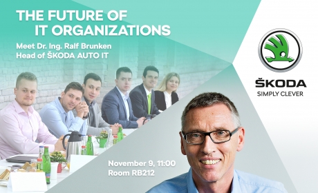 Zvaná přednáška „The Future of IT Organizations“ – 9.11.2018 RB212