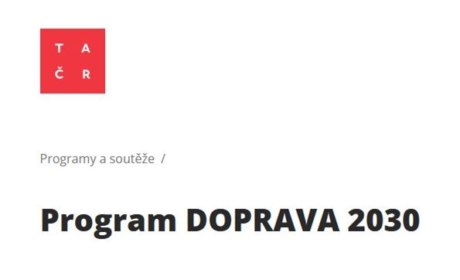 TA ČR – vyhlášení veřejné soutěže Doprava 2030 – přihlášky do 30.4.