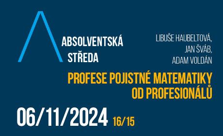 Přednáška Profese pojistné matematiky od profesionálů – 6. listopadu