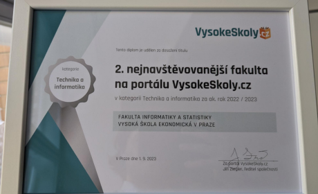 FIS 2. nejnavštěvovanější fakultou na Vysokeskoly.cz