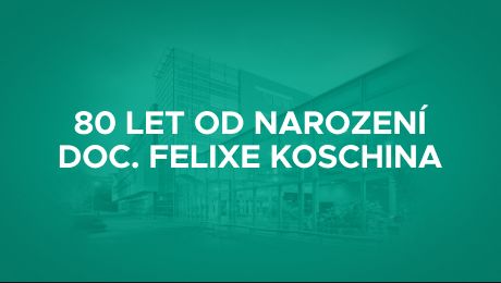 doc. RNDr. Felix Koschin, CSc., by oslavil 80 let