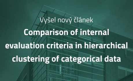 Nový článek Comparison of internal evaluation criteria in hierarchical clustering of categorical data